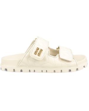 Miu Miu Sandals - Natural
