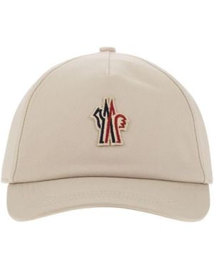 Moncler Baseball Cap With Logocappello Da Baseball Con Logo - Natural