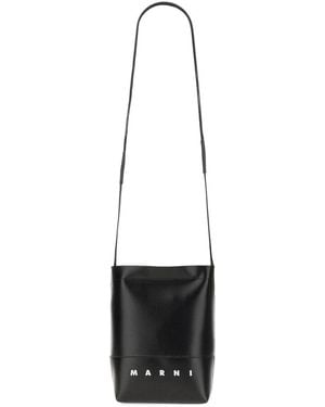 Marni Borsa A Tracolla Con Logo - White