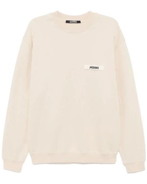 Jacquemus "le Sweatshirt" Gros Grain Clothing - Natural