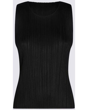 Pleats Please Issey Miyake Top Nero - Black
