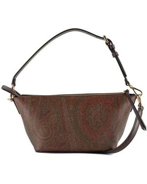 Etro Essential Paisley Shoulder Bag - Brown