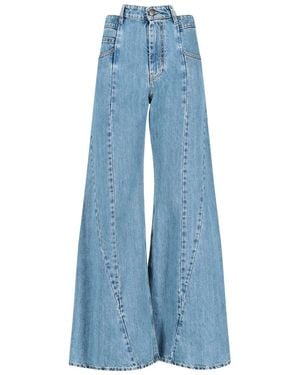Maison Margiela Cut-Out Waist Jeans - Blue