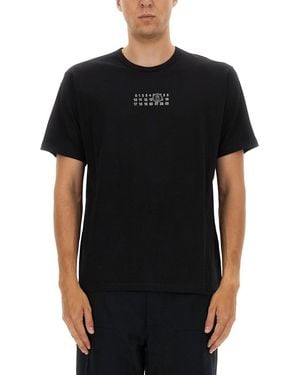 MM6 by Maison Martin Margiela T-Shirt With Logo - Black