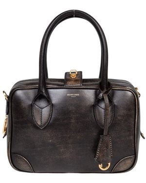 Golden Goose Vintage Leather Handbag - Black