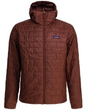 Patagonia "nano Puff Hoody" Jacket - Brown