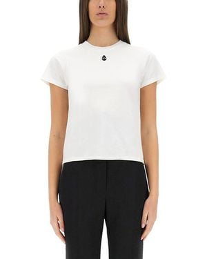 McQueen T-Shirt With Embroidery - White