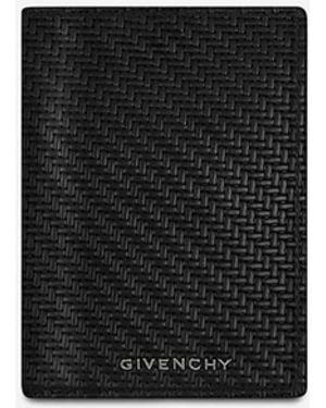 Givenchy Braided Leather Card Holder - White