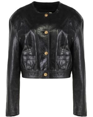 Halfboy Leather Jacket - Black
