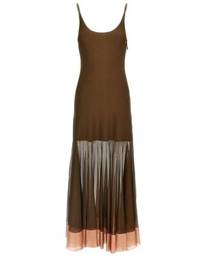 Fendi Viscose Dress - Natural