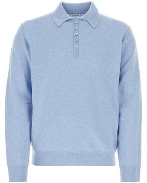 Loewe Cotton-Blend Knit Jumper - Blue