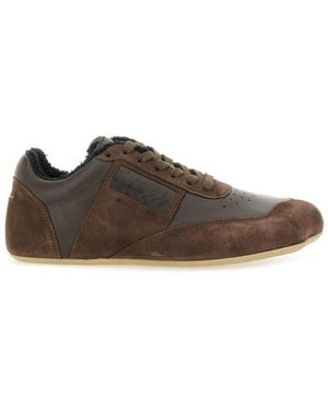 MM6 by Maison Martin Margiela Leather Sneaker - Brown