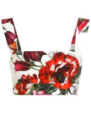 Dolce & Gabbana Floral Top - Red