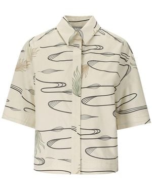 Max Mara Jenni Sand Shirt - Metallic