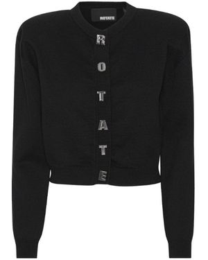 ROTATE BIRGER CHRISTENSEN Knitted Cardigan - Black