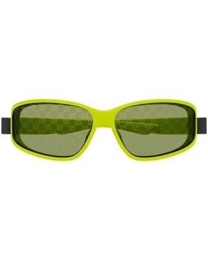 Gucci Gg2011S Linea Institutional Logo Sunglasses - Yellow