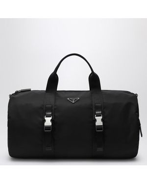 Prada Re-nylon And Saffiano Travel Bag - Black