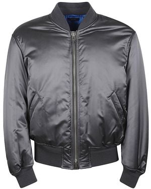 Tom Ford Satin Bomber Jacket - Gray