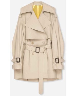 Givenchy Long Wool Coat - Natural