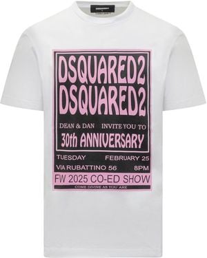 DSquared² Anniversary Logo T-Shirt - Grey