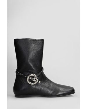 OTTANGE Boot Low Heels Ankle Boots - Black