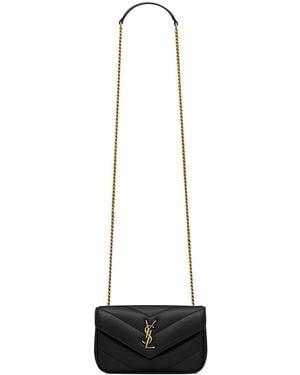 Saint Laurent Mini "Loulou" Bag - White