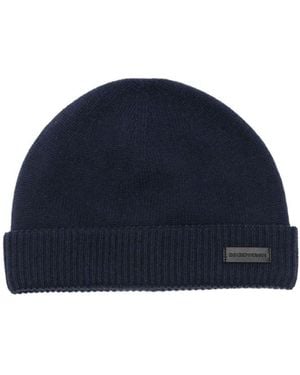 Emporio Armani Cashmere Beanie - Blue