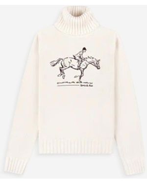 Sporty & Rich Sporty & Rich Turtleneck Jumper - Natural