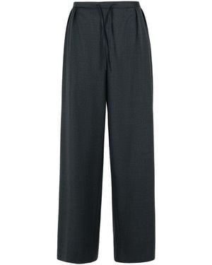 Loulou de Saison 'Cove' Virgin Wool Trousers - Blue