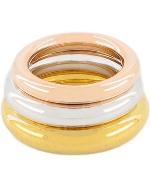 Charlotte Chesnais Brahma 3 Rings Set Ring - Metallic