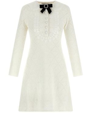 Self-Portrait Lace Dress - White