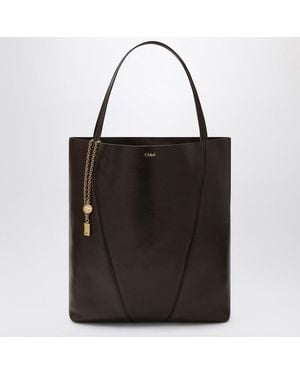 Chloé Large Dark Spin Tote Bag - Black