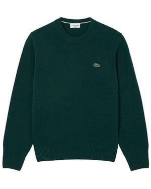 Lacoste Wool Crew Neck Sweater - Green