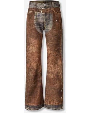 Acne Studios Wide-Leg Pants - Brown