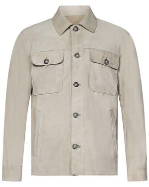 Franzese Collection Franzese Napoli Brad Pitt Model Jacket - Gray