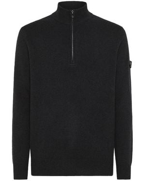 Peuterey Half-Zip Knit Sweater - Black
