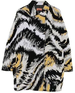 Missoni Wool Caban Coat - Black