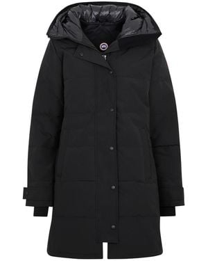 Canada Goose Quilted Parka With Down-Filled Hood - Black