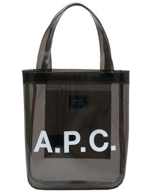 A.P.C. Lou Small Shopper Bag - Black