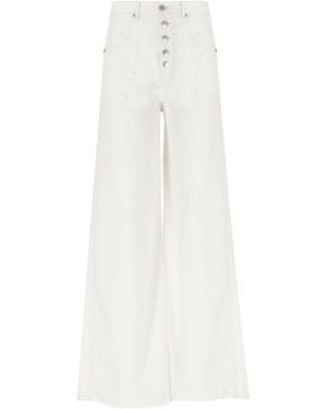 Woolrich Wide Leg Denim Jeans - White