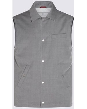 Brunello Cucinelli Giacche Perla - Grey