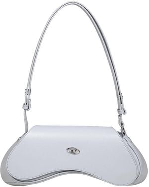 DIESEL Leather Shoulder Bag - White