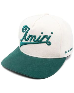 Amiri Two Tone Canvas Hat For - Green