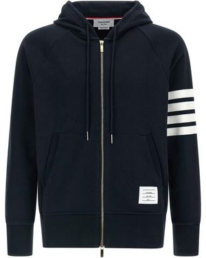 Thom Browne '4 Bar' Hoodie - Blue