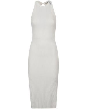 hinnominate Acrylic-Polyester Knit Dress - White