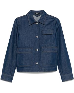 Theory Casual Ls Jkt.Relaxe - Blue
