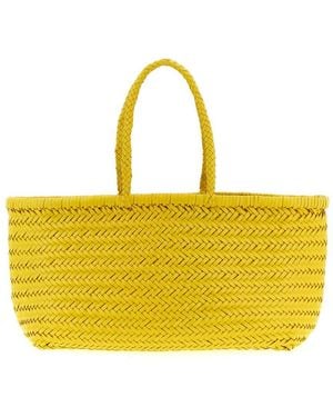 Dragon Diffusion 'Bamboo Triple Jump' Large Shoulder Bag - Yellow
