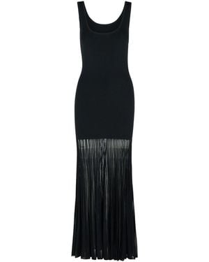 MICHAEL Michael Kors 'Scoop' Viscose Blend Dress - Black