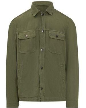 Woolrich Cotton Hemp Overshirt - Green