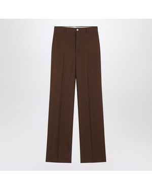 Gucci Technical Panama Trousers - Brown